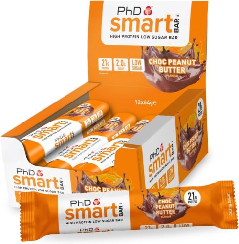 PhD Nutrition Karton Smart Bar 12x64g Choc Peanut Butter (Csokoládé Mogyoróvaj)