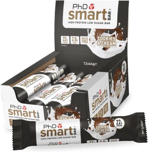 PhD Nutrition Karton Smart Bar 12x64g Cookies & Cream (Sütikrém)