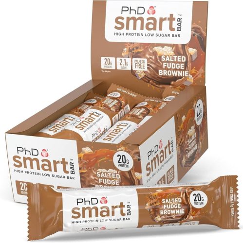 PhD Nutrition Karton Smart Bar 12x64g Salted Fudge Brownie (Sós Karamell Brownie)
