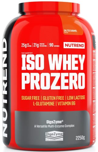 Nutrend Iso Whey Prozero 2250g Salted Caramel (Sós Karamell)