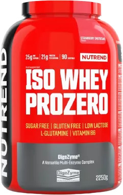 Nutrend Iso Whey Prozero 2250g Strawberry Cheesecake (Eper Sajttorta)