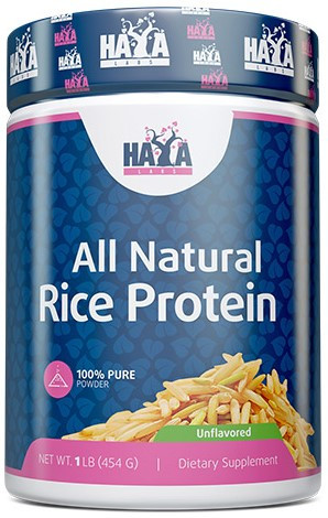 HAYA Labs 100% All Natural Rice Protein 454g Unflavored (Ízesítetlen)