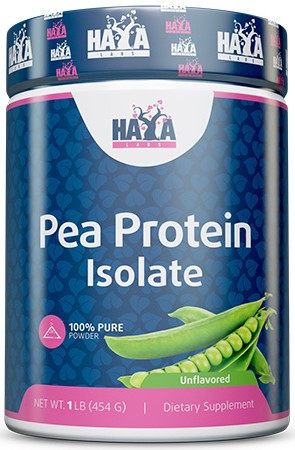 HAYA Labs 100% All Natural Pea Protein Isolate 454g Unflavored (Ízesítetlen)