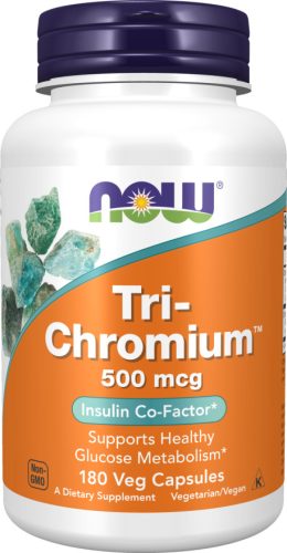 Now Foods Tri-Chromium 500mcg 180 Veg Capsules 180 Kapszula