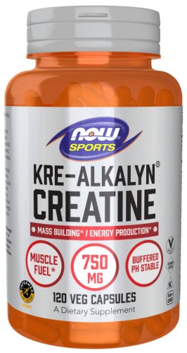 Now Foods Kre-Alkalyn® Creatine 750mg 120 Veg Capsules 120 Kapszula