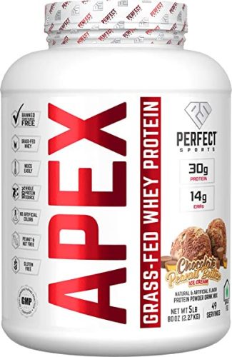 Perfect Sports Apex Grass-Fed 100% Pure Whey Protein 2267g Chocolate Peanut Butter Ice Cream (Csokoládé Mogyoróvaj)