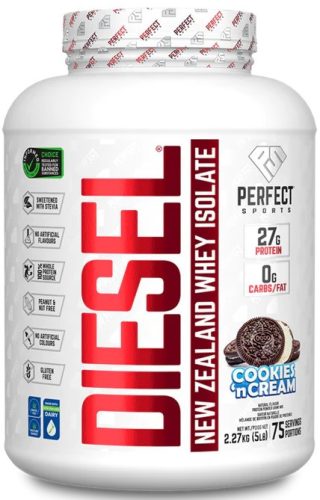 Perfect Sports Diesel 100% New Zealand Whey Isolate 2267g Cookies & Cream (Sütikrém)