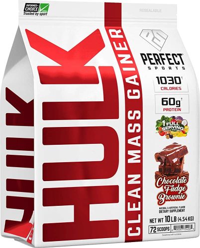 Perfect Sports Hulk Clean Mass Gainer 4530g Chocolate Fudge Brownie (Csokoládé Brownie)
