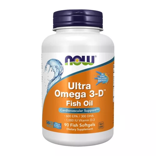Now Foods Ultra Omega 3-D Fish Oil 90 Fish Softgels 90 Gélkapszula