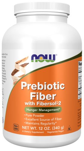 Now Foods Prebiotic Fiber with Fibersol-2 340g Unflavored (Ízesítetlen)