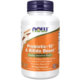   Now Foods Probiotic-10 and Bifido Boost 90 Capsules 90 Kapszula