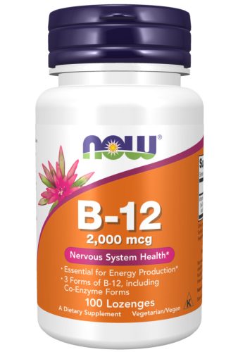 Now Foods B-12 2000mcg 100 Lozenges 100 Tabletta