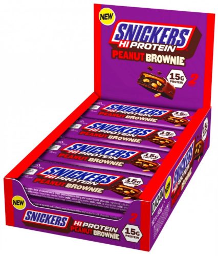 Snickers&Mars Karton HiProtein Bar 12x51-59g SNICKERS PEANUT BROWNIE (Brownie) EXP.:2025/08/06
