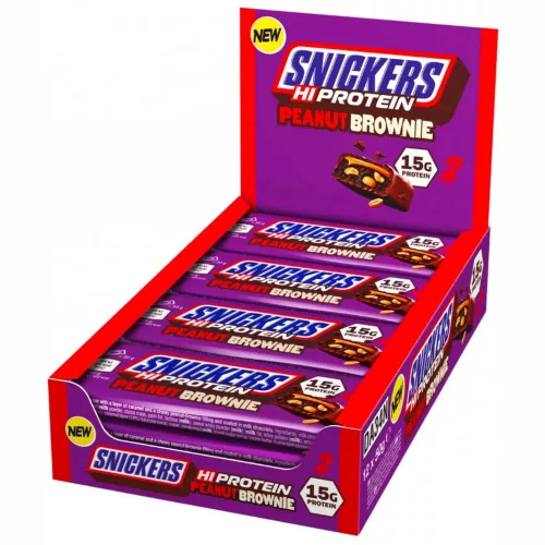 S&M Karton HiProtein Bar 12x50g SNICKERS PEANUT BROWNIE (Brownie) EXP.:2026/12/17