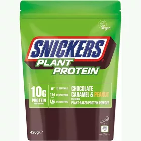 S&M Protein Powder HiProtein Plant 420g Snickers Peanut, Caramel & Chocolate(Csoki)