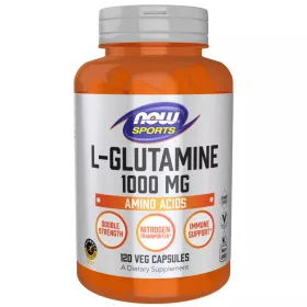   Now Foods L-Glutamine 1000mg Double Strength 120 Veg Capsules 120 Kapszula
