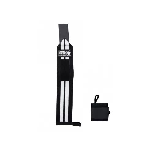Gorilla Wear Wrist Wraps Pro Black/White (Fekete/Fehér) Csuklószorító