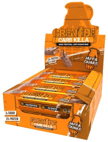 Grenade Karton Carb Killa Protein Bar 12x60g Jaffa Quake (Csokoládé Narancs)