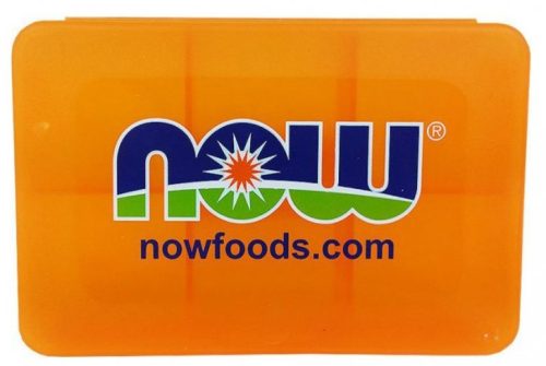 Now Foods Now Foods Orange Pillbox Kapszulatartó