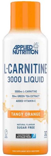 Applied Nutrition L-Carnitine 3000mg Liquid & Green Tea 495ml Tangy Orange (Narancs)
