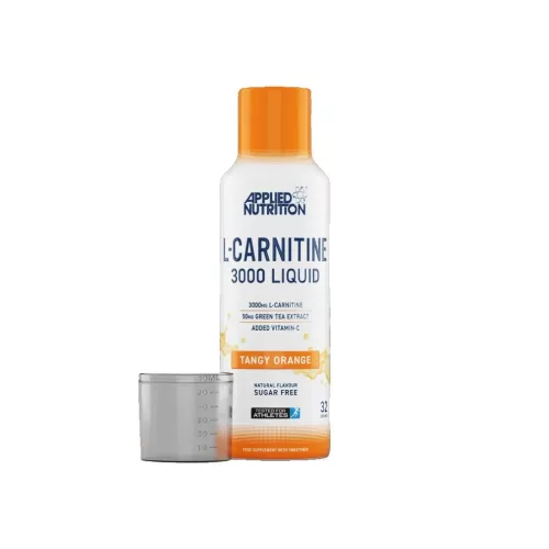 Applied Nutrition L-Carnitine 3000mg Liquid & Green Tea 495ml Tangy Orange (Narancs)