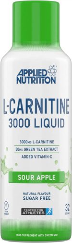 Applied Nutrition L-Carnitine 3000mg Liquid & Green Tea 495ml Sour Apple (Alma)