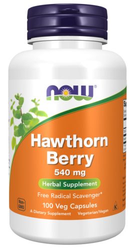 Now Foods Hawthorn Berry 540mg 100 Veg Capsules 100 Kapszula