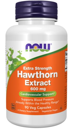 Now Foods Hawthorn Extract 600mg Extra Strength 90 Veg Capsules 90 Kapszula