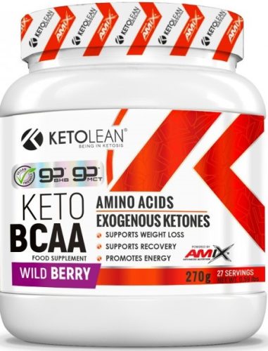 AMIX KetoLean Keto goBHB + BCAA 270g Wildberry (Erdei Gyümölcs)