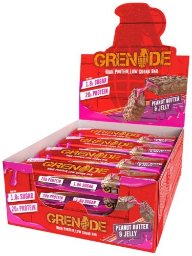 Grenade Karton Carb Killa Protein Bar 12x60g Peanut Butter Jelly (Mogyoróvaj Jam)