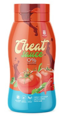 Cheat Meal Cheat Sauce 0% 500ml Spicy Ketchup With Herbs (Csípős Ketchup Zöld Fűszerrel)