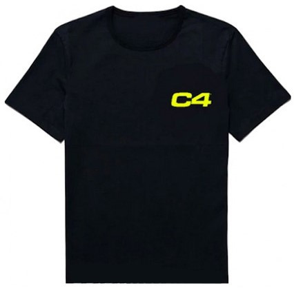 Cellucor C4 T-Shirt Black/Yellow L (Nagy Méret)