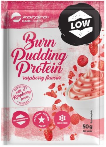 Forpro Burn Pudding Protein 50g Raspberry (Málna)