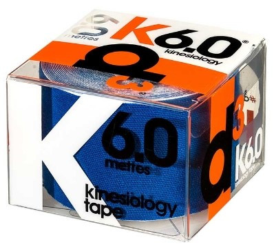 d3 K6.0 Kiseiology Tape 6m (Kineziológiai Tapasz 6m) Blue (Kék)