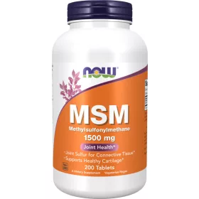   Now Foods MSM Methylsulfonylmethane 1500mg 200 Tablets 200 Tabletta