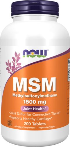 Now Foods MSM Methylsulfonylmethane 1500mg 200 Tablets 200 Tabletta
