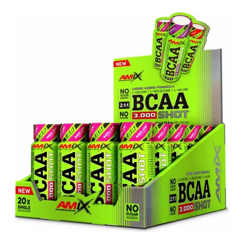 AMIX Karton BCAA 3000 Shot 20x60ml Melon (Dinnye)