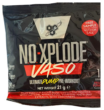 BSN No-Xplode VASO 21g 1 Serving Fruit Punch (Gyümölcspuncs)
