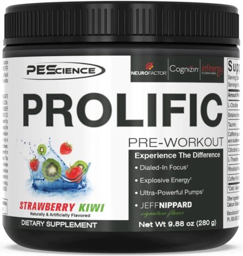 PEScience Prolific Pre-Workout 280g Strawberry Kiwi (Eper Kiwi)