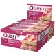 Quest Nutrition Karton Quest Bar 12x60g White Choc Raspberry (Fehércsokoládé Málna)