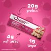 Quest Nutrition Karton Quest Bar 12x60g White Choc Raspberry (Fehércsokoládé Málna) EXP.:2026/05/08