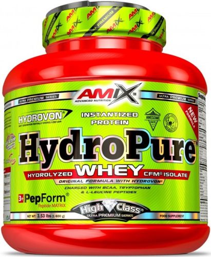 AMIX HydroPure Hydrolyzed Whey CFM 1600g French Strawberry Yoghurt (Eper Joghurt)