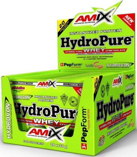 AMIX Karton HydroPure Hydrolyzed Whey CFM 20x33g Double Chocolate (Csokoládé)