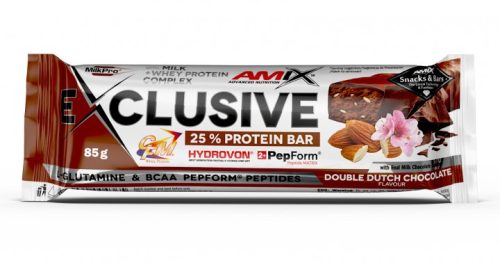 AMIX Exclusive Protein Bar 85g Double Dutch Chocolate (Csokoládé)