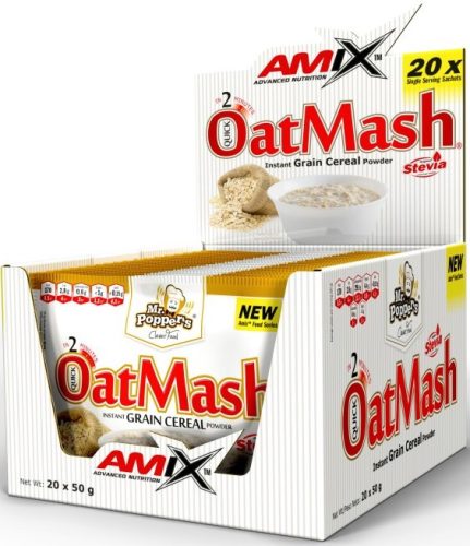 AMIX Karton Mr. Poppers OatMash 20x50g Fresh Wild Berry (Erdei Gyümölcs)