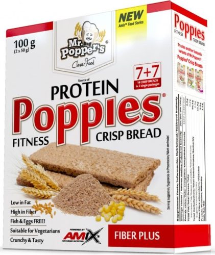AMIX Mr. Poppers Fitness Protein Poppies Fiber Plus 100g