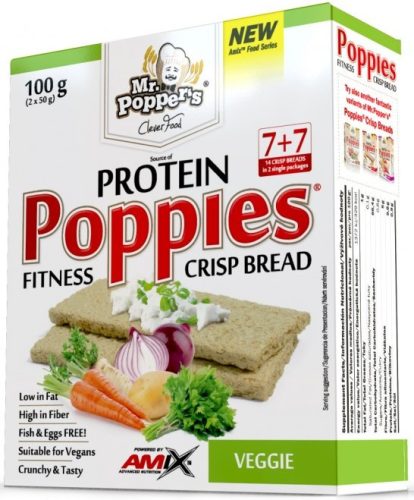 AMIX Mr. Poppers Fitness Protein Poppies Veggie 100g