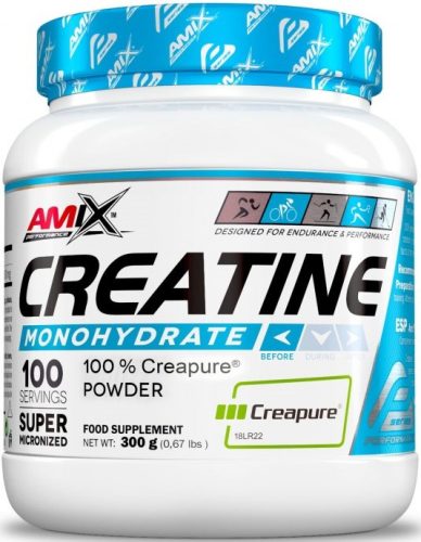 AMIX Performance Creatine Monohydrate 100% Creapure Powder 300g Unflavored (Ízesítetlen)