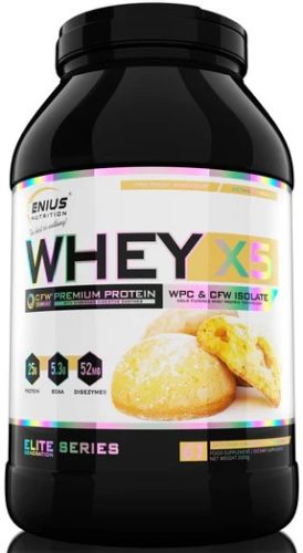 Genius Nutrition Whey X5 2000g Biscotti Cookies (Keksz)