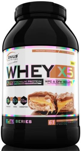 Genius Nutrition Whey X5 2000g Choco Caramel (Csokoládé Karamell)